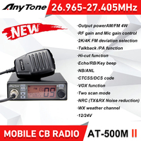 2024 New Anytone AT-500M II Mobile CB Radio 5W 26.965-27.405MHz AM/FM Radio VOX/NRC/CTCSS/DCS Car Radio