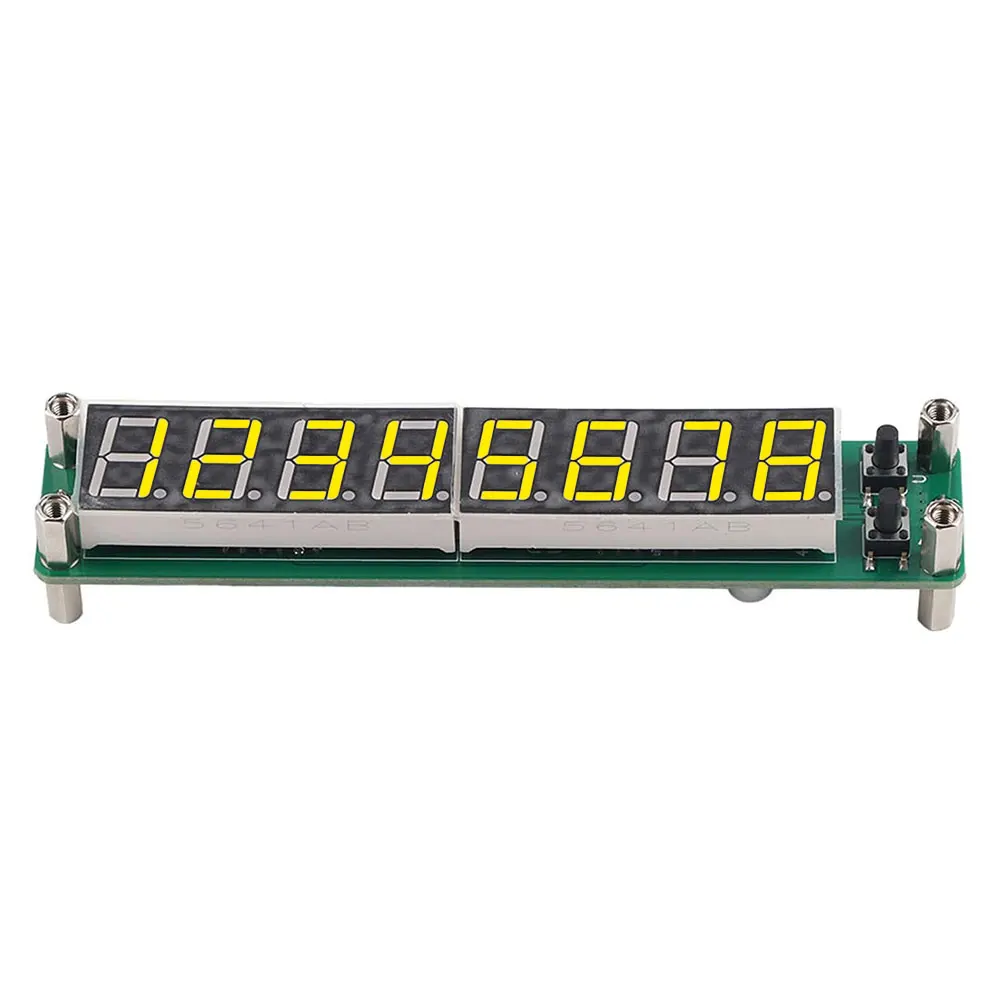 PLJ-8LED-R RF Signal Frequency Counter 0.1MHZ-2.4GHz Digital Cymometer Meter Tester LED Display 8-Bit Display DC 8V-15V