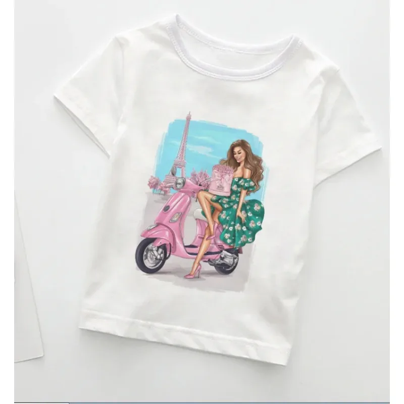 Children Summer Design T-shirt Kids Fashion Girl T-shirts Casual Wear Lovely Cozy Boys T Shirt Round Neck