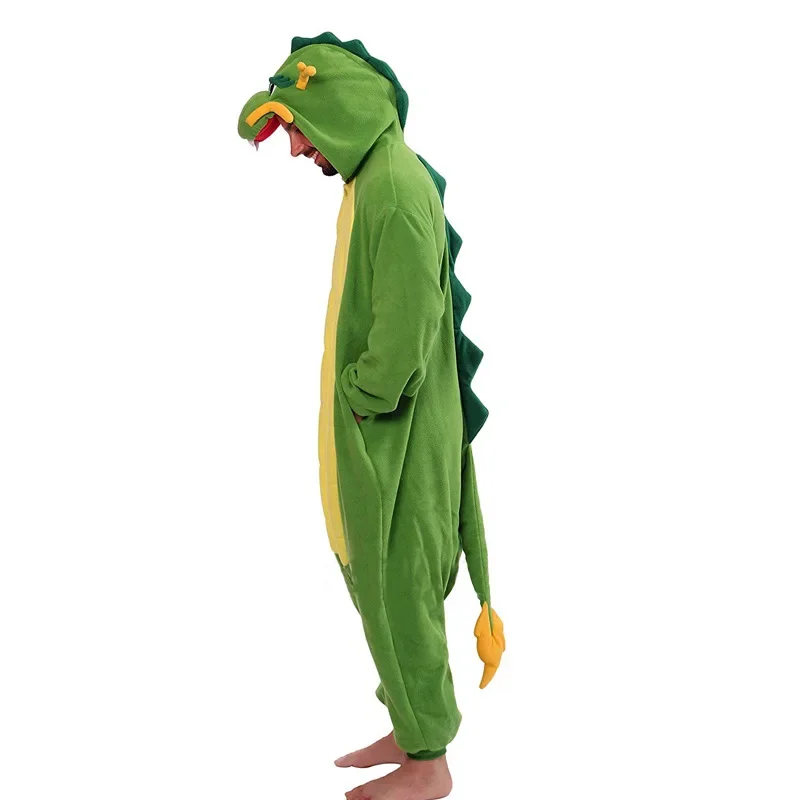 Chinese Dragon Onesies For Adults Women Pajamas Kigurumi Anime One-piece Pijamas Fleece Men Full Body Cosplay Costume Bodysuits