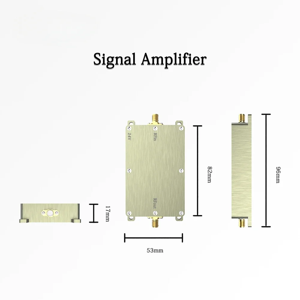 1.6GHz 40w single way RF signal amplifier module Unidirectional signal booster