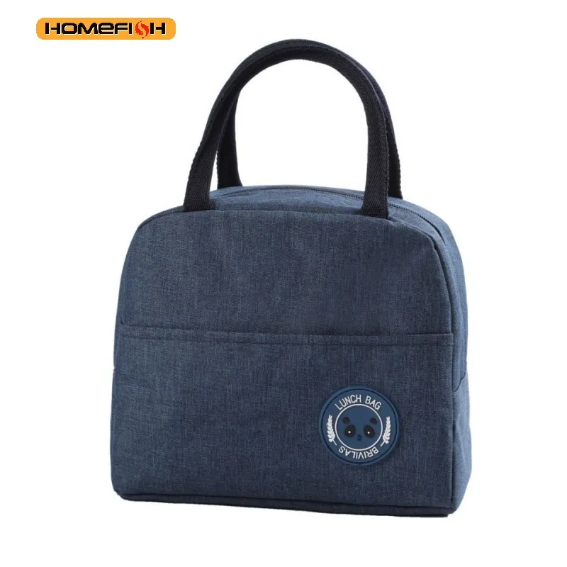 Homefish New solid color versatile cation fresh-keeping ice bag bento thermal insulation bag student lunch box bag portable ther