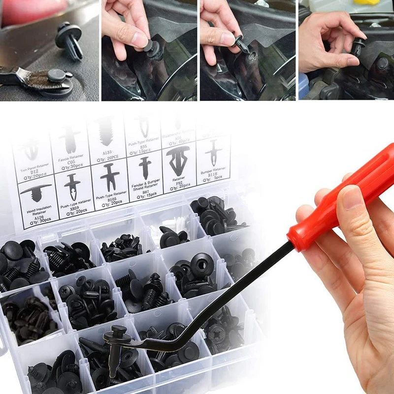 Auto Fastener Clips Screws Bumper Interior Decoration Auto Plastic Random Mixing Universal Plastic Car Accessories