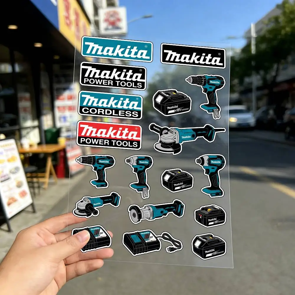 For MAKITA Universal Waterproof Reflective Decorative Decals Scratch Hide For Car Motorcycle Helmet Fridge