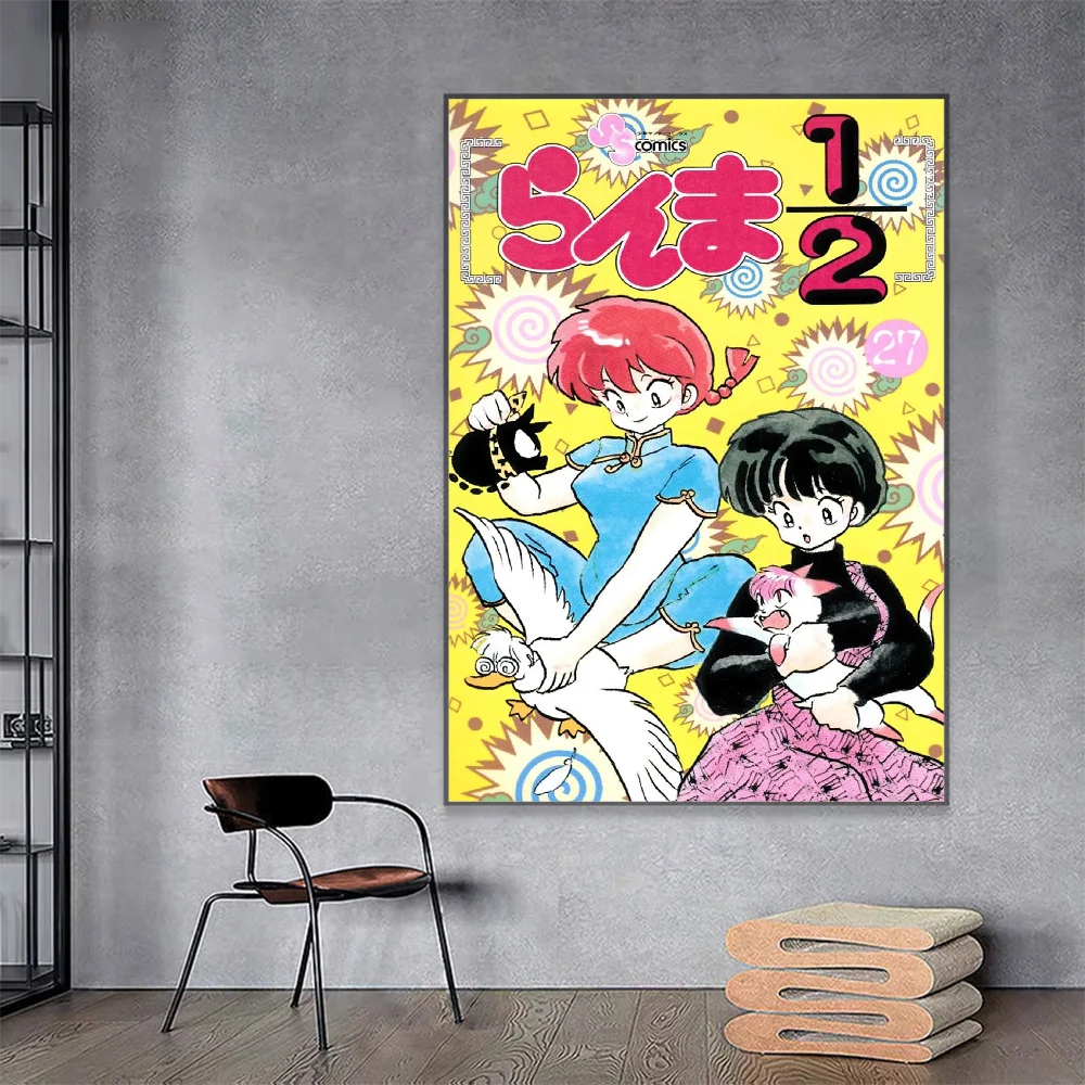 Anime Ranma 2 1 Poster Anime Posters Sticky Vintage Room Home Bar Cafe Decor Kawaii Room Decor