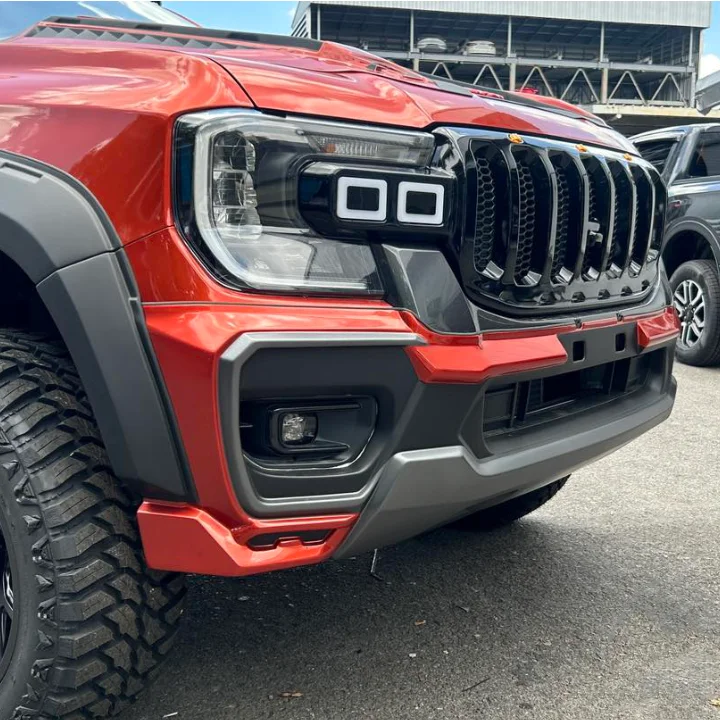 Fits for Ford Ranger Front Bumper High Quality Plastic Center Mesh Grille Grill Modified Upgrade to savior style