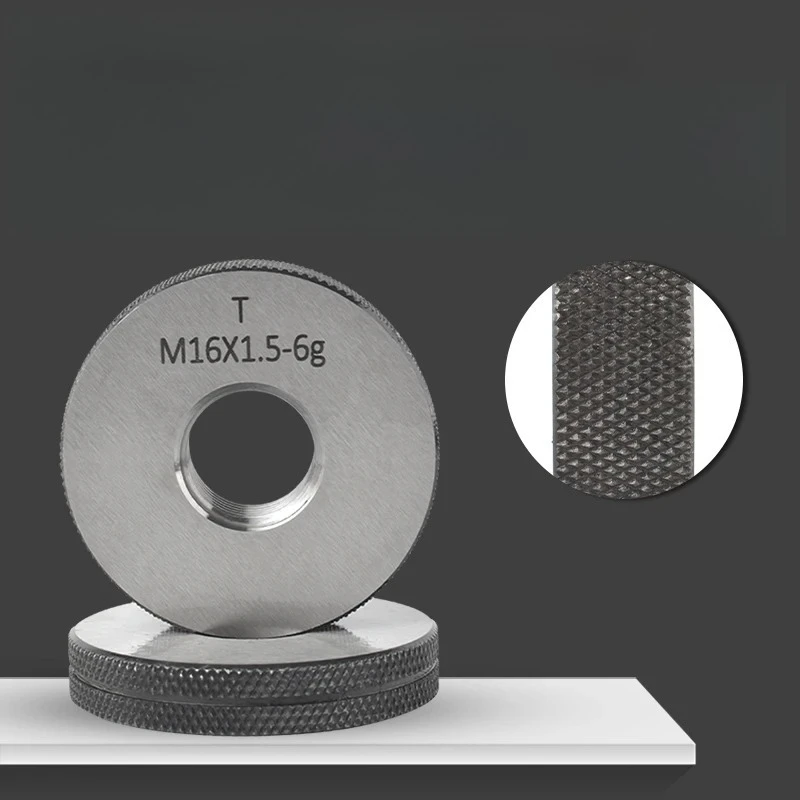 H 1SET(1*GO+1*NOGO) 6g M16-M25 Non-Standard Metric Fine Tooth Thread Ring Gauge Measure Tool X0.5/0.75/1.0/1.25/1.5/2.0