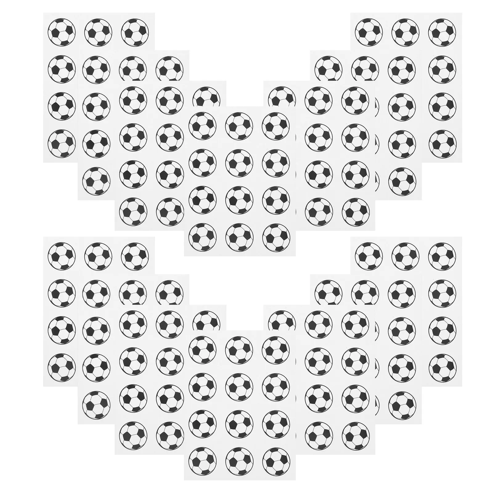 120Pcs Sports Ball Stickers Football Printing Stickers for Ball Theme Party Decorating Walls Doors Windows Glass DIY Sports
