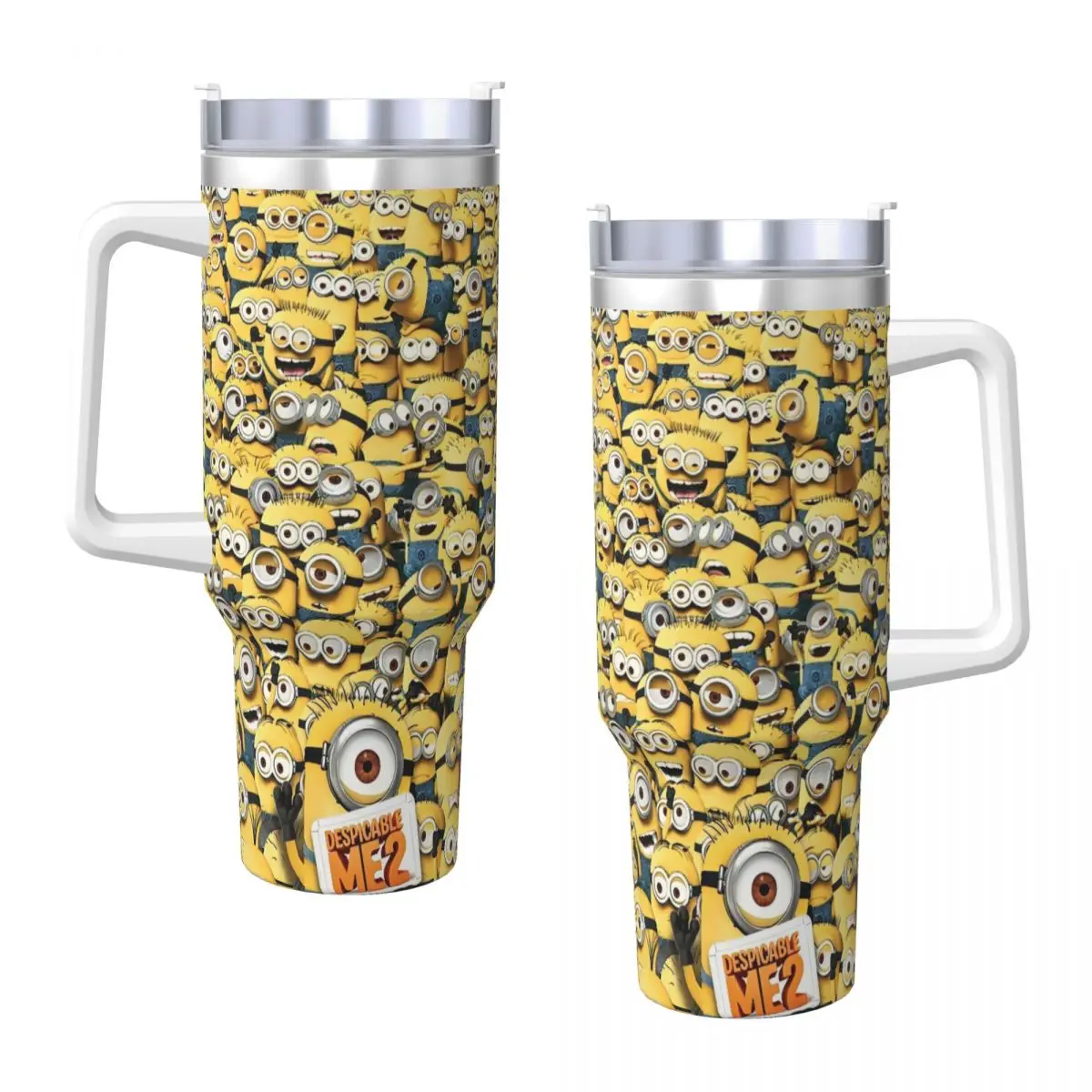 Stainless Steel Tumbler M- Minions Thermal Mug Portable Cold Drink Car Mugs Camping Custom Water Bottle