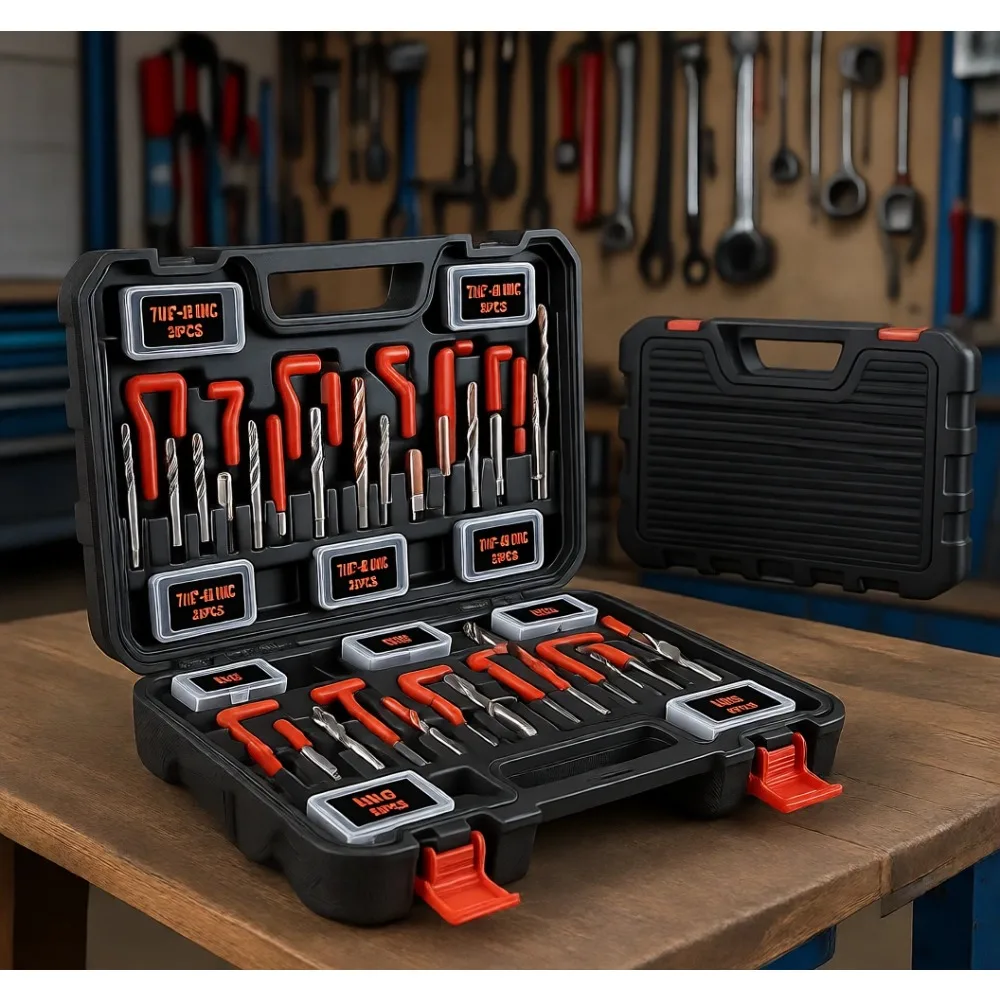 

261pc Thread Repair Set SAE Metric HSS Drill Inserts Tap Tool 1 4 5 16 3 8 7 16 1 2 M5 M6 M8 M10 M12