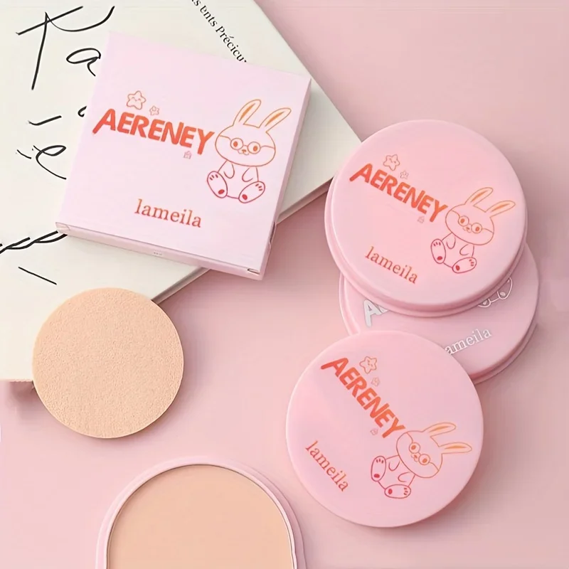 LAMEILA clair correcteur maquillage poudre contrôle de l'huile imperméable longue durée beauté cosmétique pour une couverture parfaite du visage CO:01