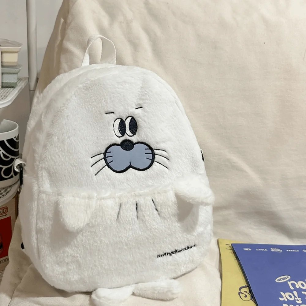 Travel Kawaii Penguin Crossbody Bag Adorable Realistic Look Soft Seal Backpack Fluffy Shark Animal Shoulder Bag Girls
