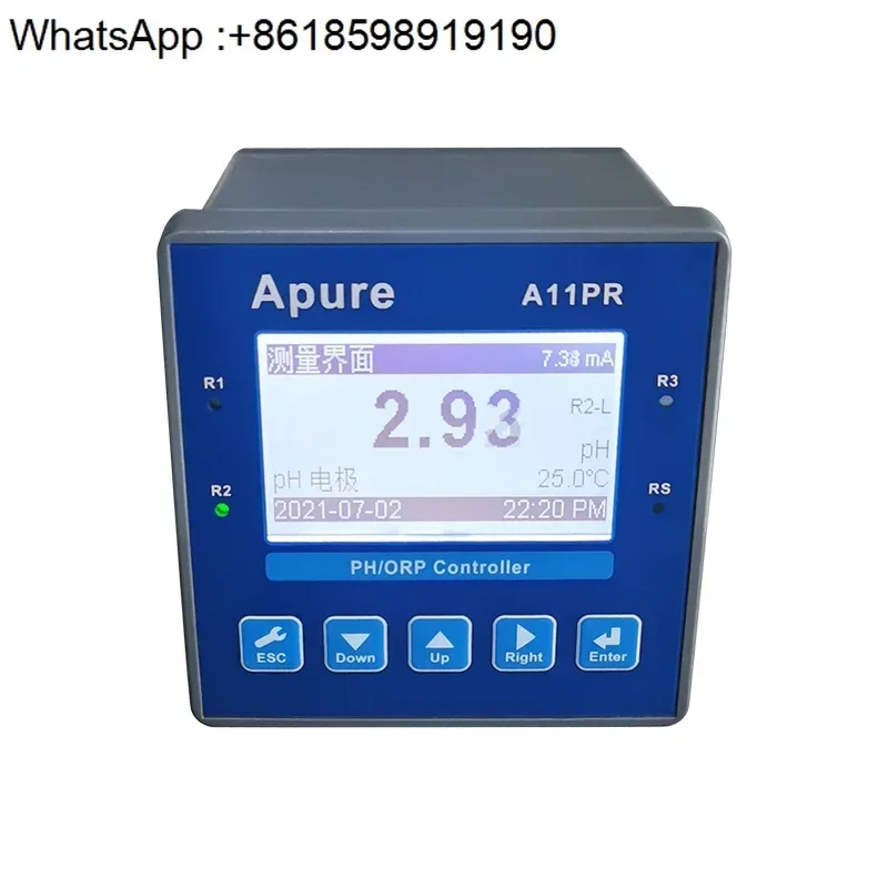 Apure instrument industrial online pH meter A11PR desktop digital pH/ORP controller pH measuring instrument acidity meter