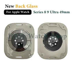 Original Back Glass For Apple Watch Series 8 S9 Ultra 49mm Rear Door Battery Cover Aluminum Ceramic Case Replacement