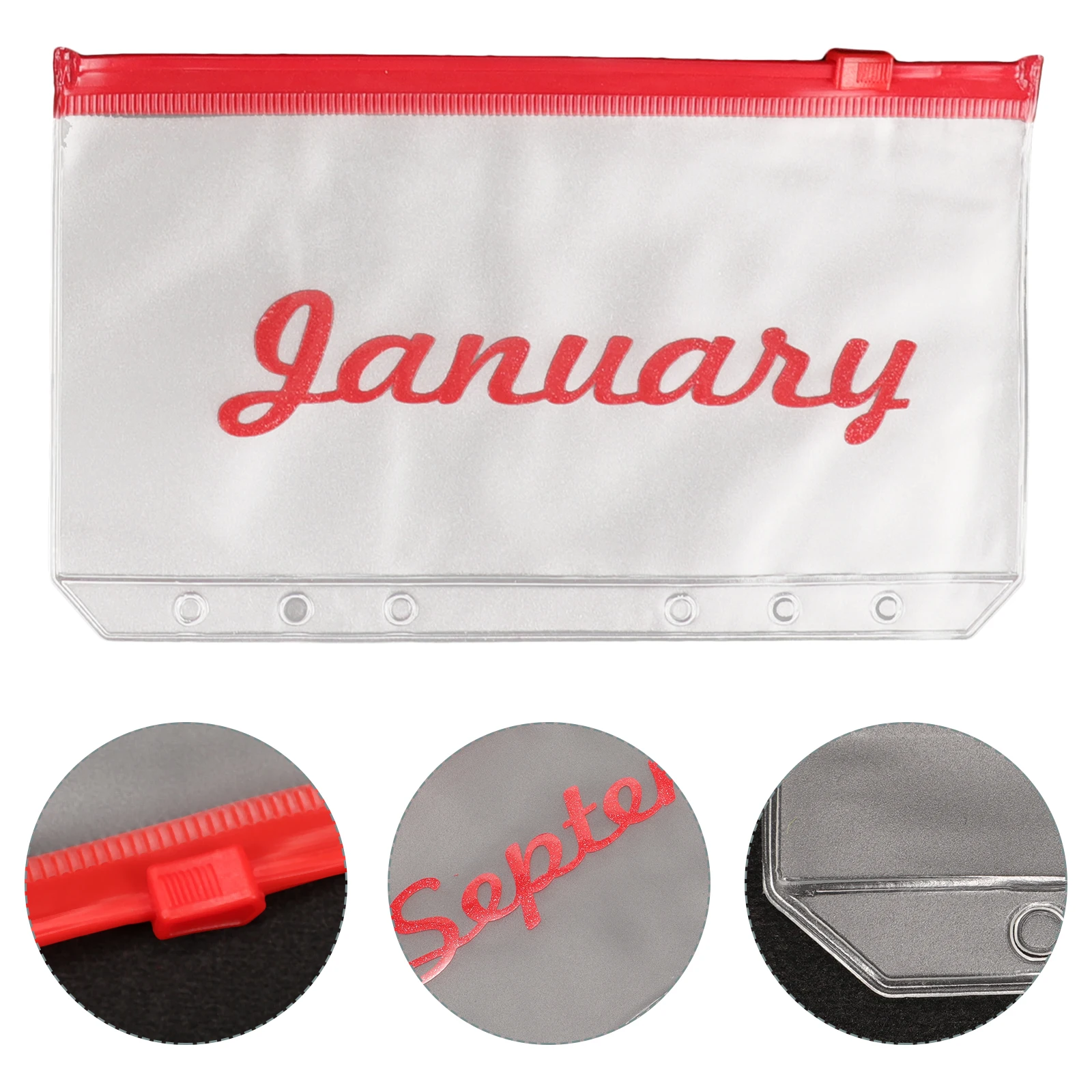 

12 Pcs Inner Core Budget Envelope Bag Document Pvc Documents Binder Cash Envelopes