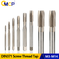 CMCP DIN371 Machine Tap with Reinforced Shank M3/M4/M5/M6/M8/M10/M12/M14 Metric Screw Tap Drill Bit Thread Tap Threading Tools