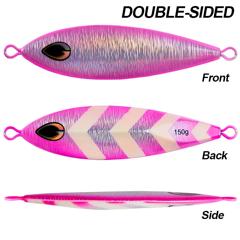 wonderse 60g 80g 100g 120g 150g Luminous Metal Fishing Jig Iron Plate Long Cast Fast Sinking Trolling Hard Lure Wholesale - Image 4
