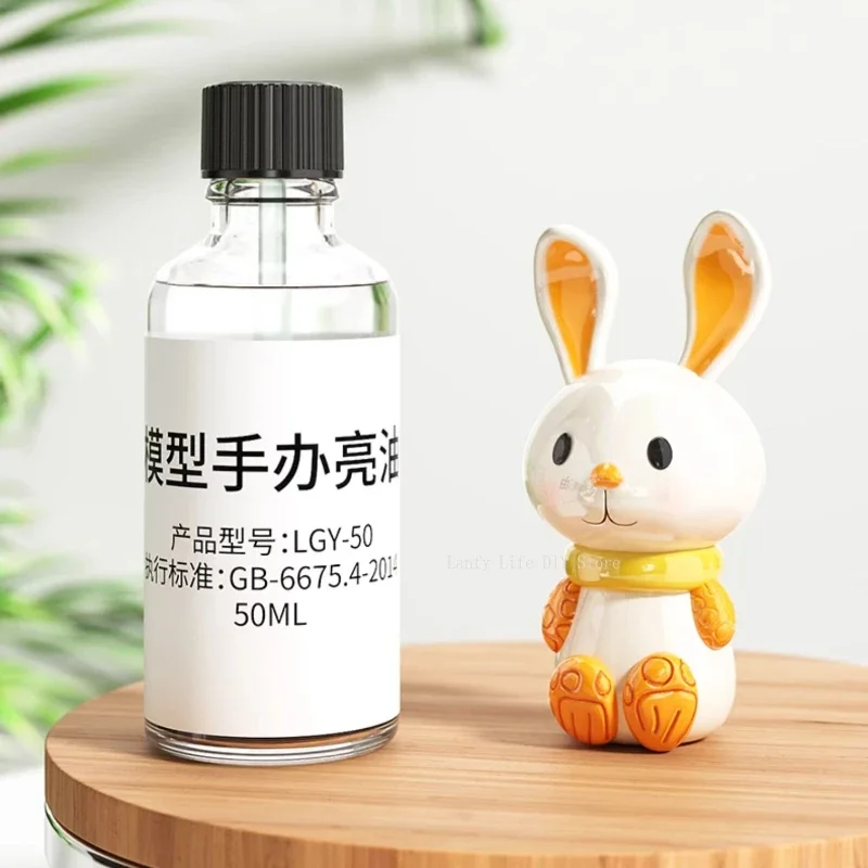 50ML Water-based Brightening Oil Ultra-light Clay Figure Doll Sealing Layer Bright Oil Stone Plastic Soft Clay Glazing Oil