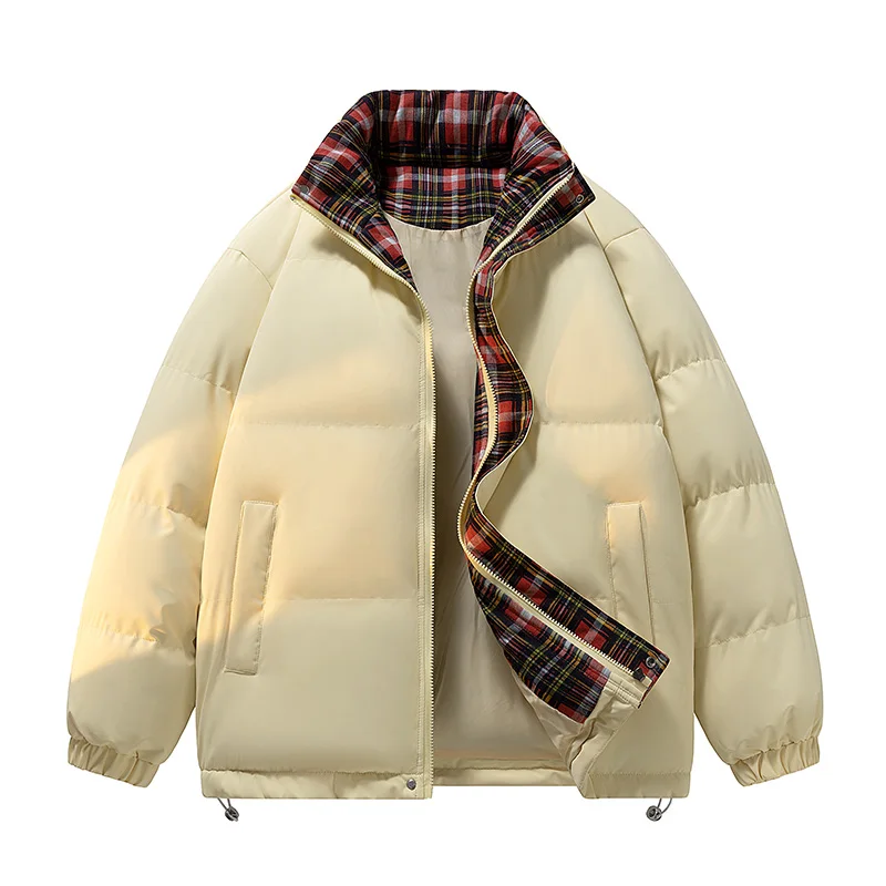 Winter Thicken Stand Collar Men Coat Outdoors Loose Versatile Solid Jacket New Fashion Casual Keep Warm Windproof Men Parka