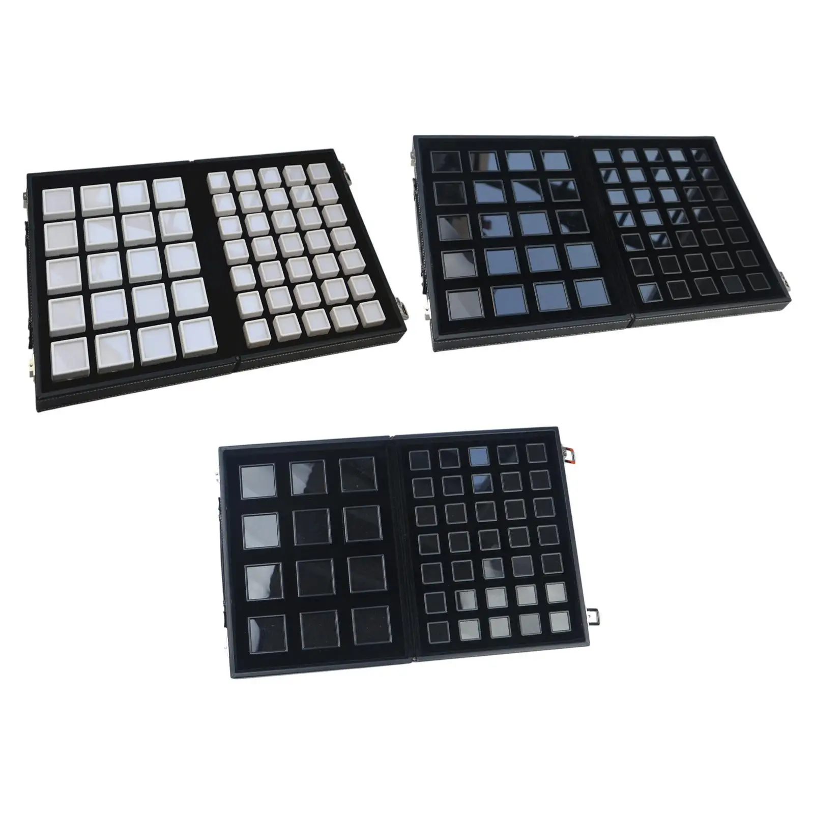 

Поднос для выставки товаров с бриллиантами, коллекция, коробка для колец, броши, чехол для хранения драгоценных камней, многосеточная коробка для прилавка, домашний розничный магазин