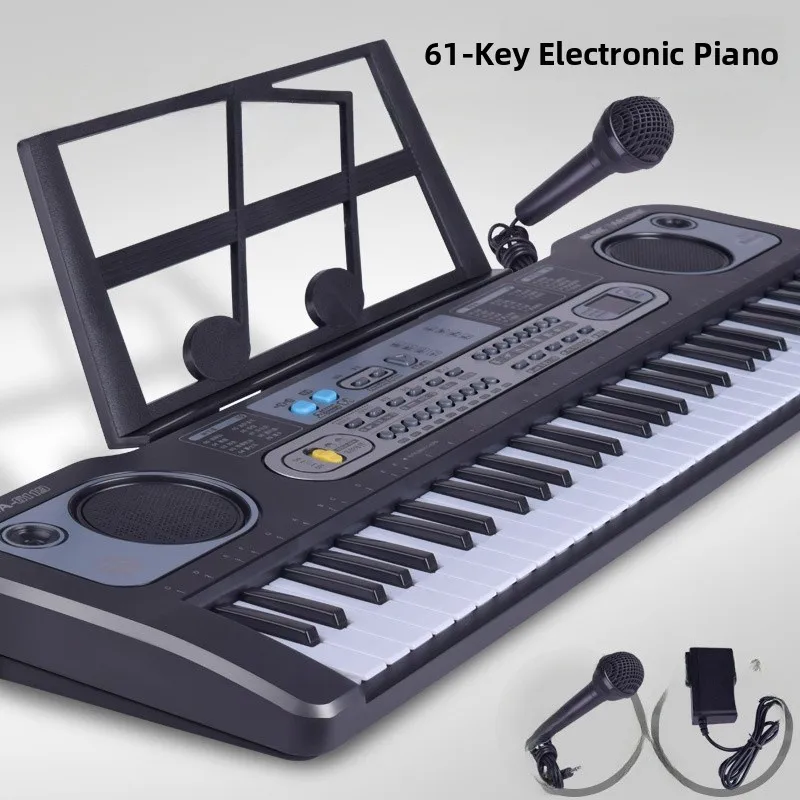 6-Key Electronic Keyboard Musical Instrument Set for Children Eonal Toy Piano with Microphone Versatile Fun Learning
