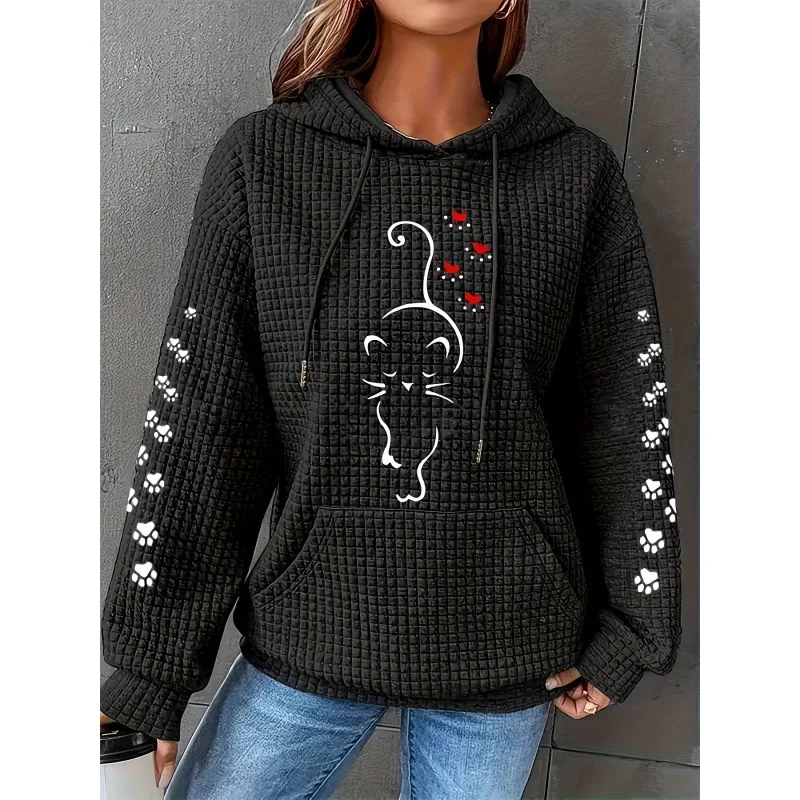 

Женская модная толстовка с принтом U 47198, удобная повседневная уличная одежда для весны, лета и осени