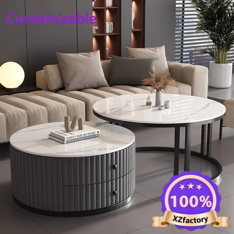 Factory Direct 2026 Top Rated centro  losa  roca, lujo ligero, sala de estar, mesa de té para el hogar, apartamento p