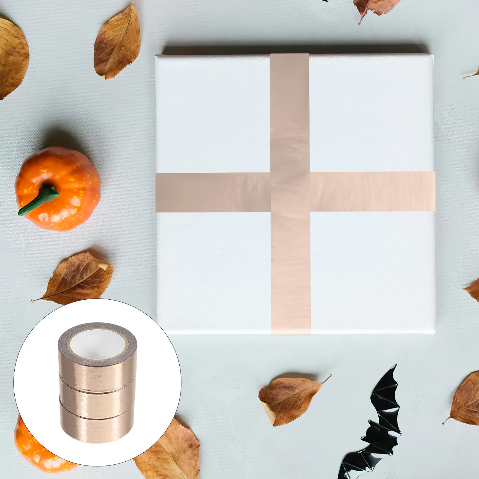 

3 Rolls Creative Gold Foil Washi Tape Decorative Adhesive Tape for DIY Scrapbook Journal Craft Supplies Stickers