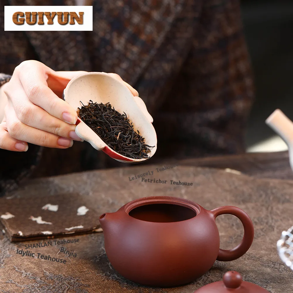 Yixing Purple Clay Beijing Opera Facial Makeup Tea Scoop Aesthetic Household Appreciation Ladle Dahongpao Tea Ceremony Craft