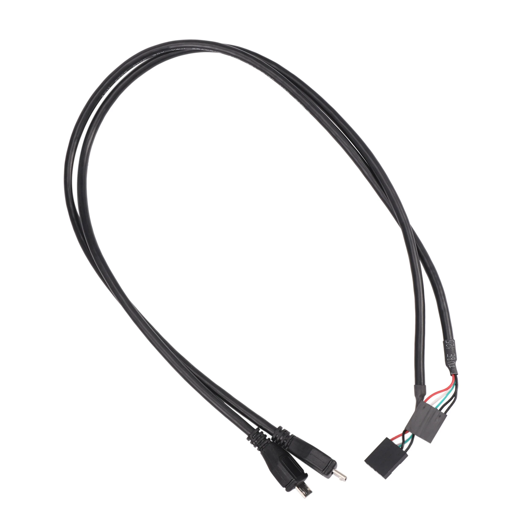 BNVN-(8-Pack) 50CM 5 Pin Motherboard Female Header To Micro-USB Male Adapter Extender Cable (5Pin/Micro-USB)