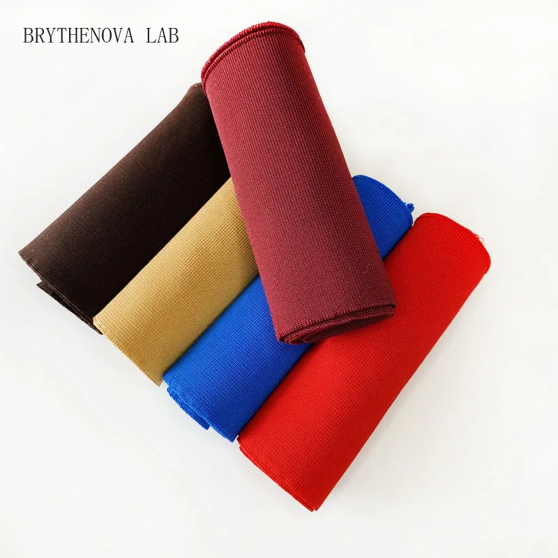 14*87CM Stretchy Striped Knitted Fabric Rib Fabric Sewing Cuffs Collar Garment Accessories Rib-knitted