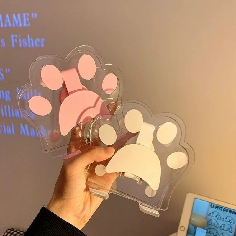 1PC Transparent Cute Mobile Phone Holder Desktop Tablet Stand For Home Use Suitable For Catching Up With Dramas And Watching TV