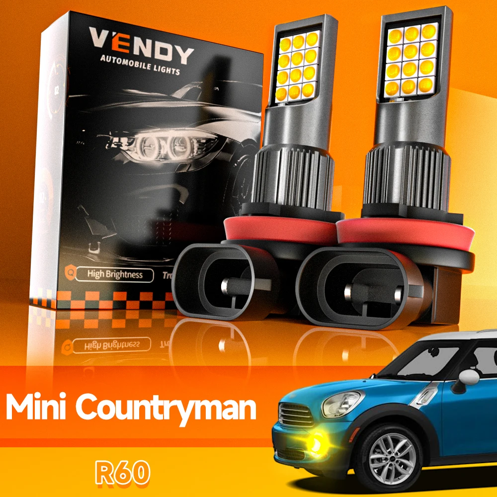 2pcs For Mini Cooper Countryman R60 2010-2016 LED Fog Light 2011 2012 2013 2014 2015 Canbus Accessories