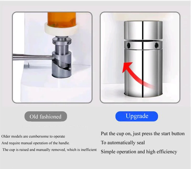 370W Automatic lifting intelligent sealing machine for aluminum can milk tea shop cold drink shop can sealing machine