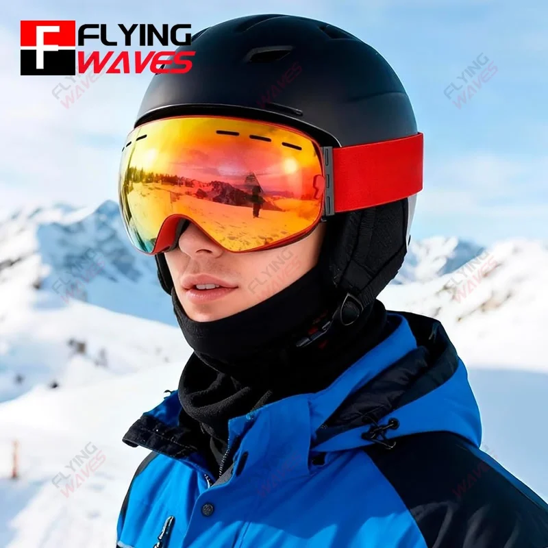 

Лыжные очки для сноуборда, зимние спортивные очки для родителей и детей, очки для мужчин, женщин, молодежи, детей, анти-УФ-защита REVO, HD линзы