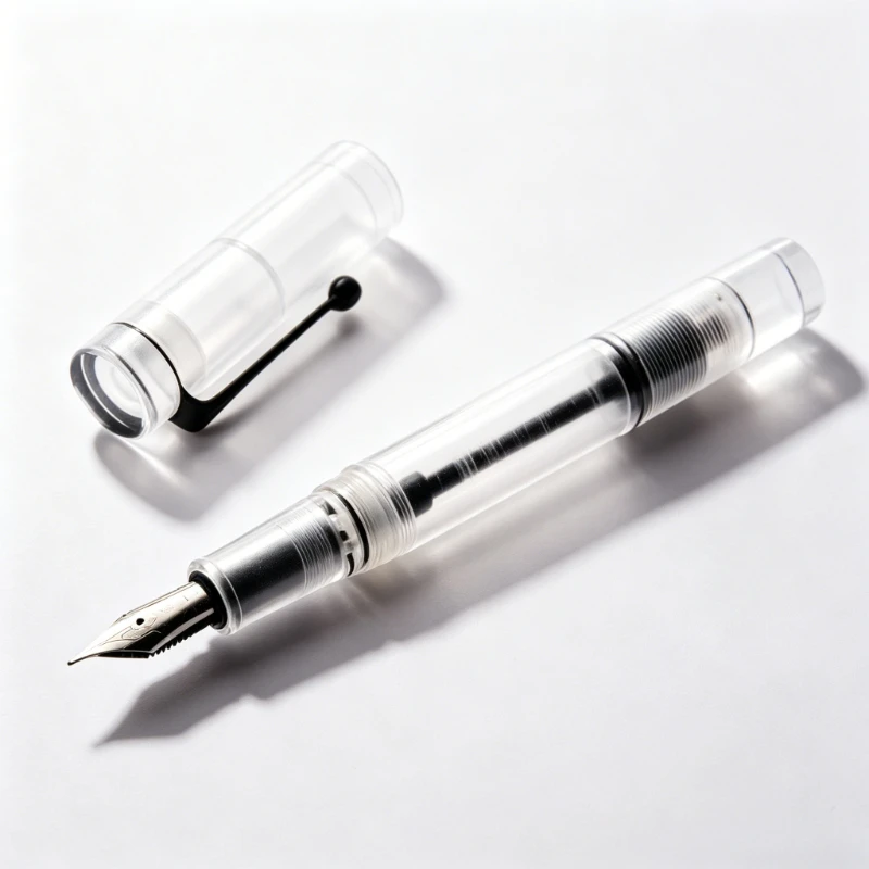 Taiwan Imported Stationery OPUS Fountain Pen DEMO Series Drop in Ink Absorbing Transparent Acrylic JOWO 0.5/0.7/1.0 F/M/B Nib