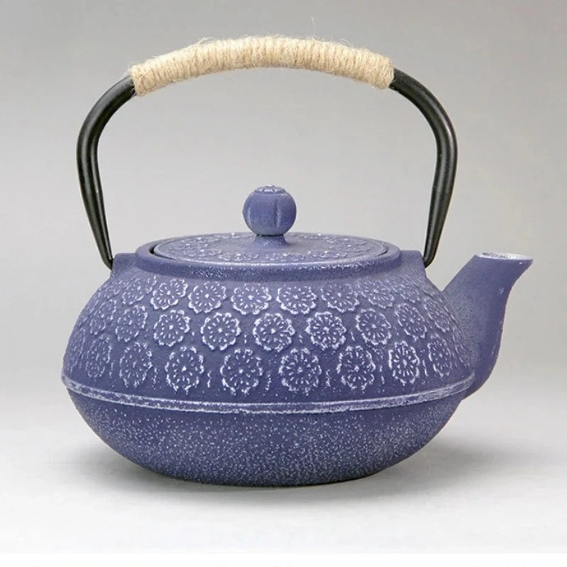 

1000ml Cast Iron Teapot Cherry Blossom Kettle Heatable Boiling Teapot Handle Filter Pot Tea Brewing Utensils Water Bottle