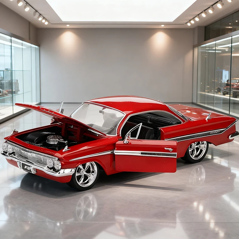 JADA 1:24 Dom's Impala Alloy Car Diecasts & Toy Vehicles Car Model Miniature Scale Model Car For Children