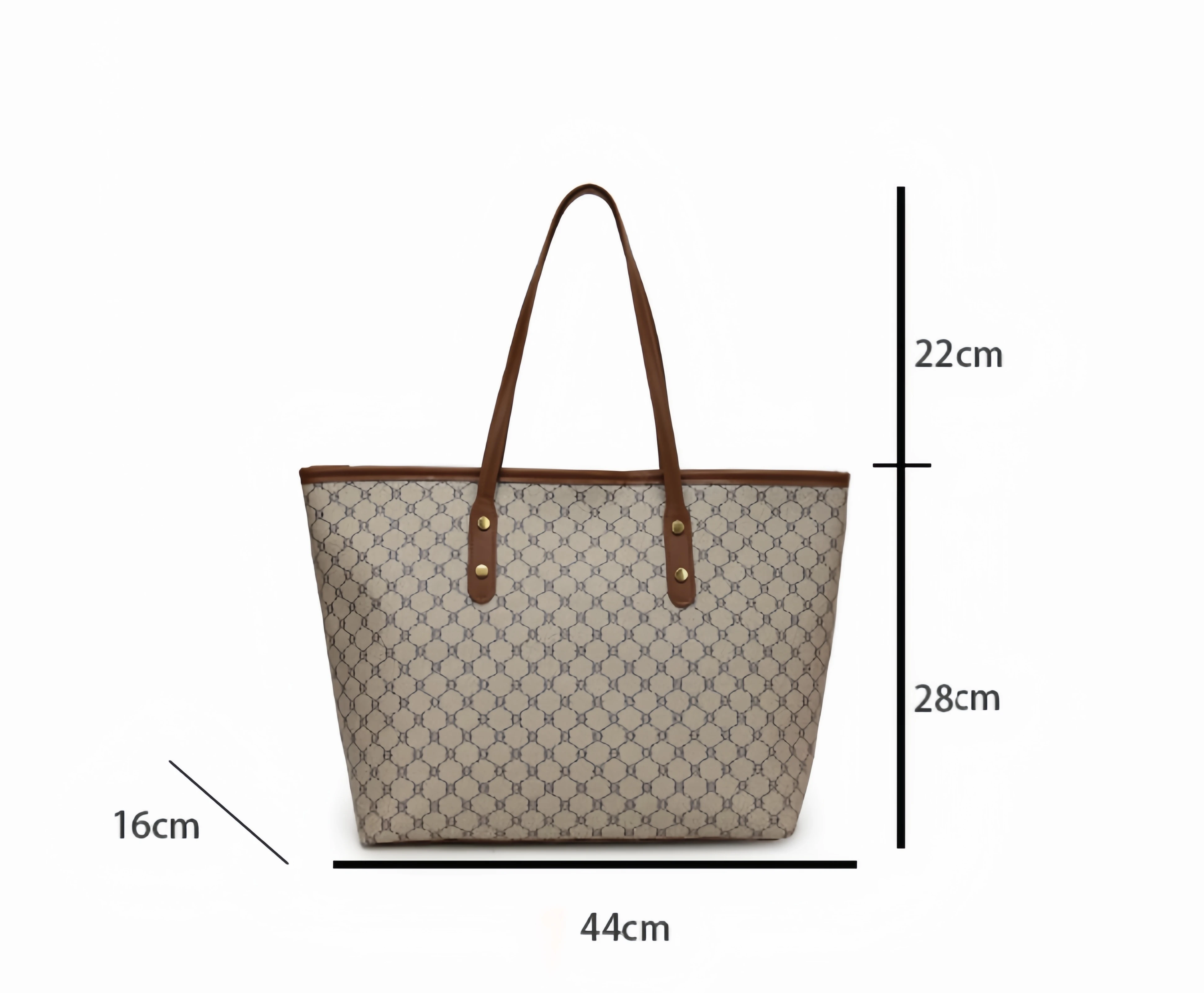 2024 New Simple and Fashionable Large Capacity Tote Bag Women\'s Commuting Large Capacity Handheld Shoulder Bag High end Design