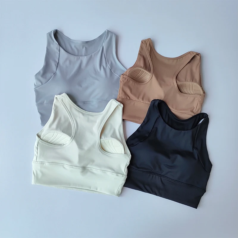 All-in-One stoßfester, kompakter Sport-BH, atmungsaktive Yoga-Weste mit Vollschale, Fitnesskleidung, Sommer-Neuheit, Fitness-BH – Detail 2