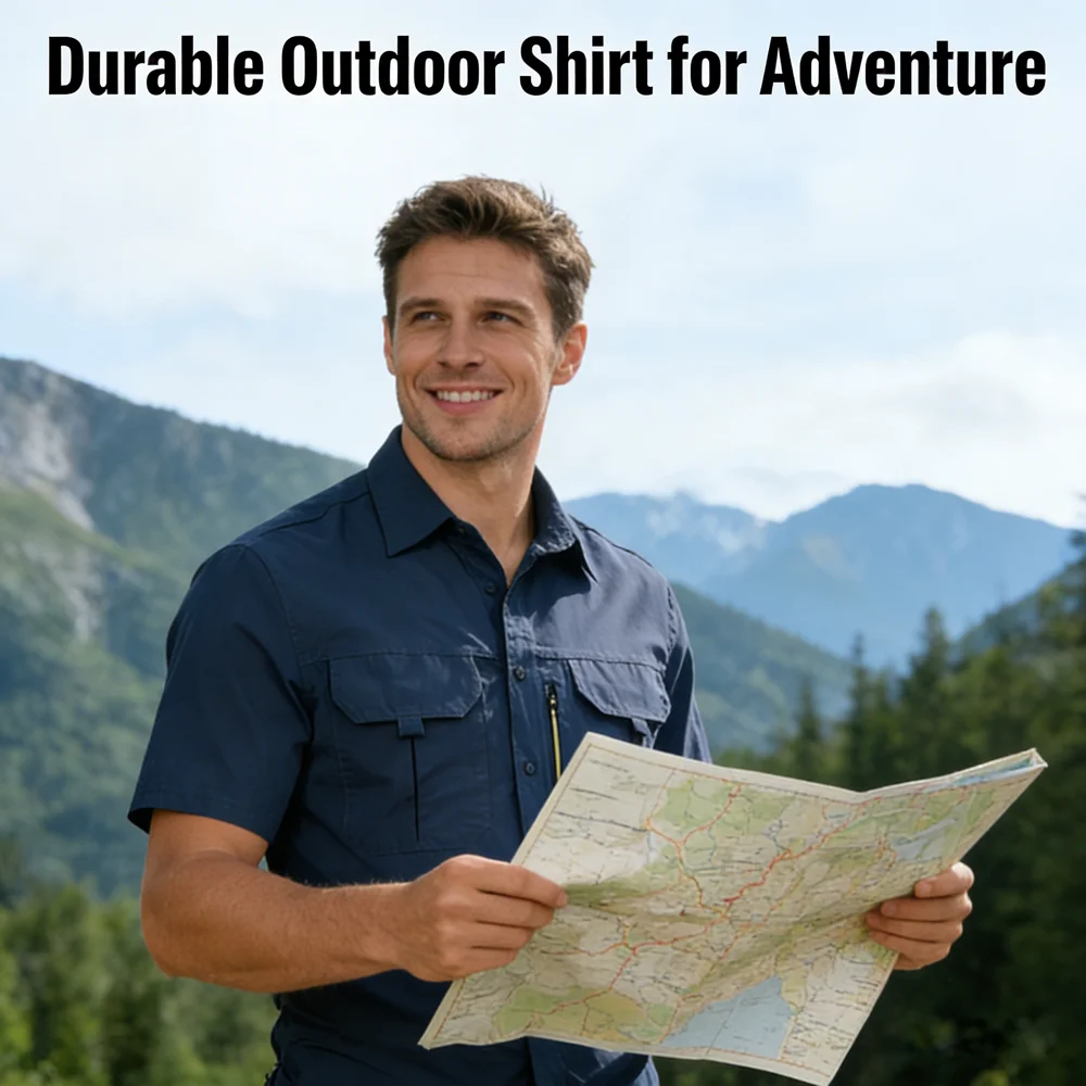 Spring Summer Men's Tactical Short Sleeve Shirts Outdoor Men Quick Dry Breathable Multi-Pocket Workwear Tops shirts Clothing