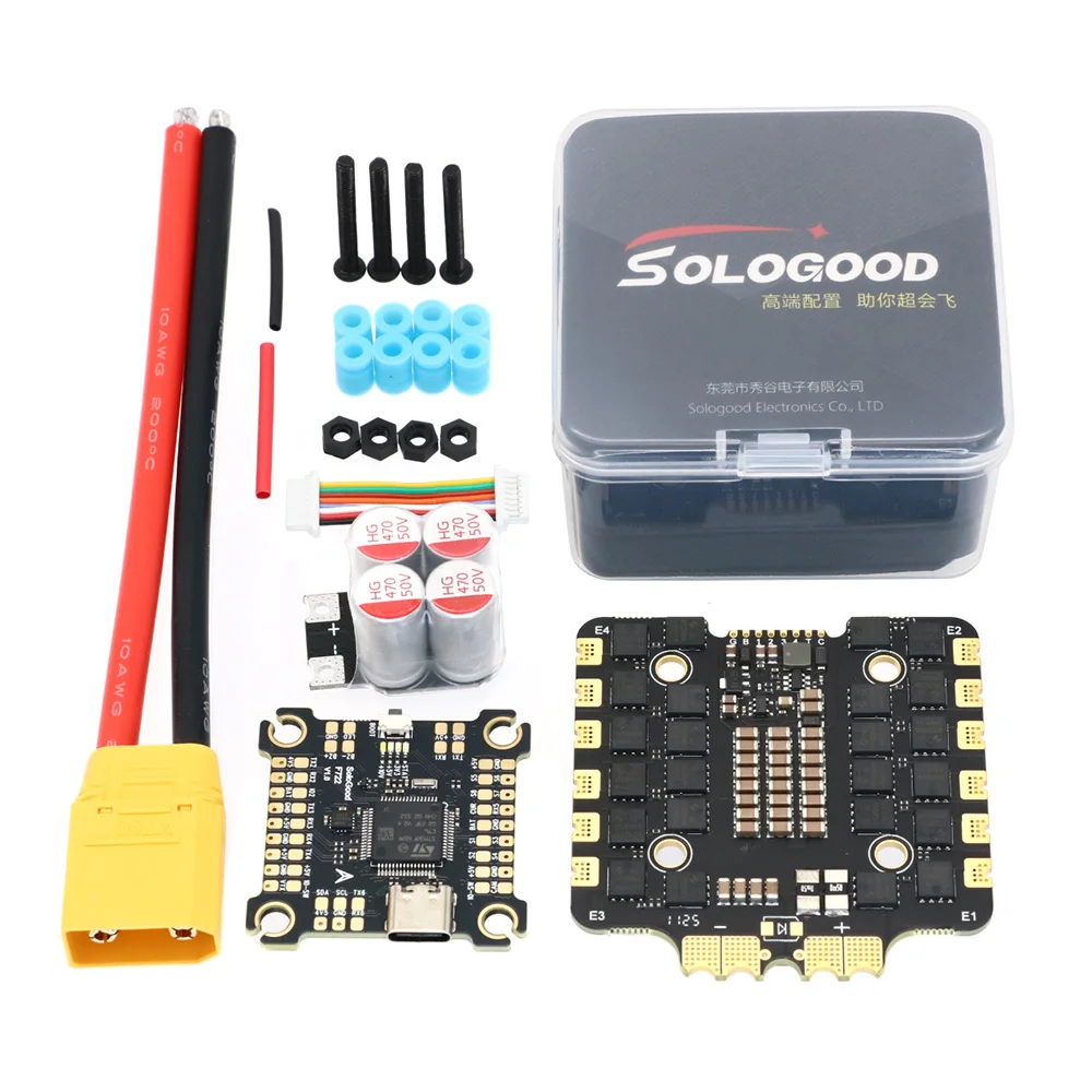 

SoloGood F722 F405 80A Stack F722 Управление полетом BLS 80A 4in1 ESC 6-8S Подходит для 13-дюймового RC FPV Freestyle Drone