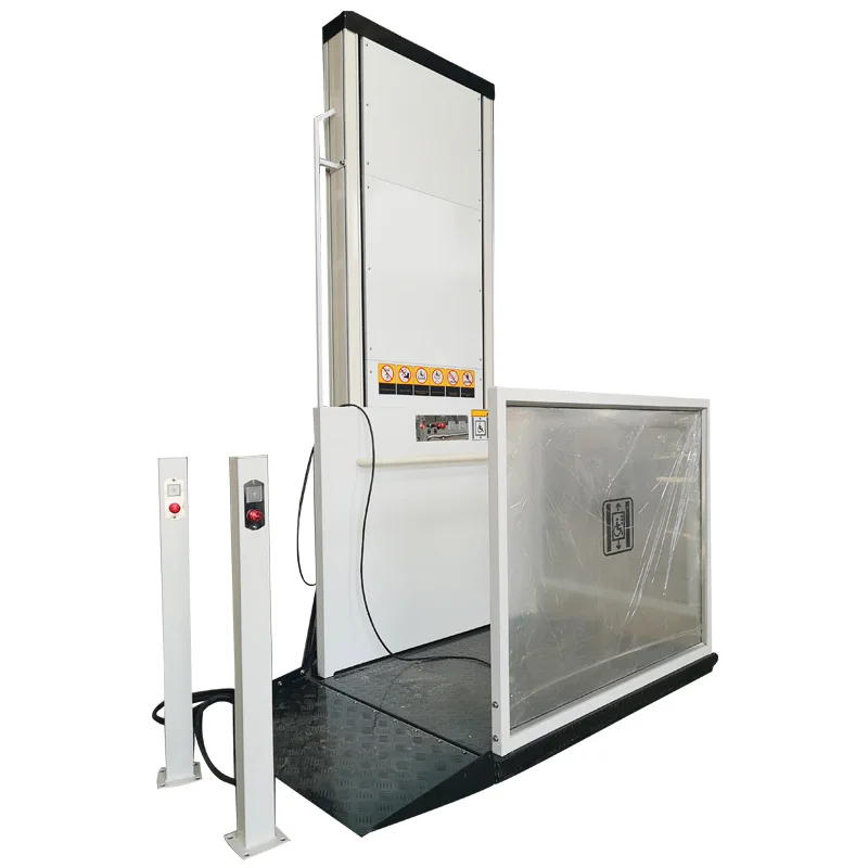 

Vertical/diagonal accessible elevator Lift for the elderly in public places