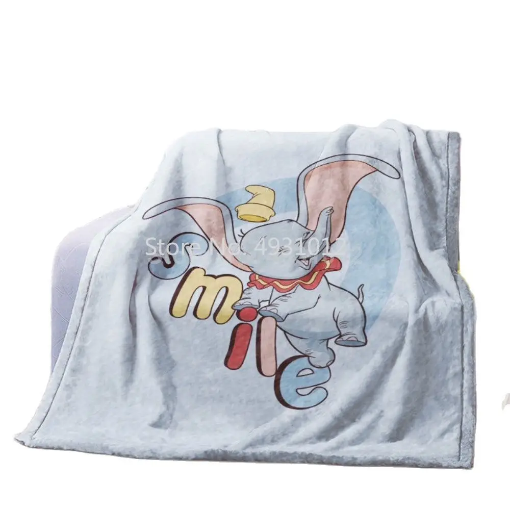 Disney Dumbo Cartoon Boys Girls Baby Blanket Thick Flannel Fleece Cover Throw Kids Home Textile on Bed Sofa