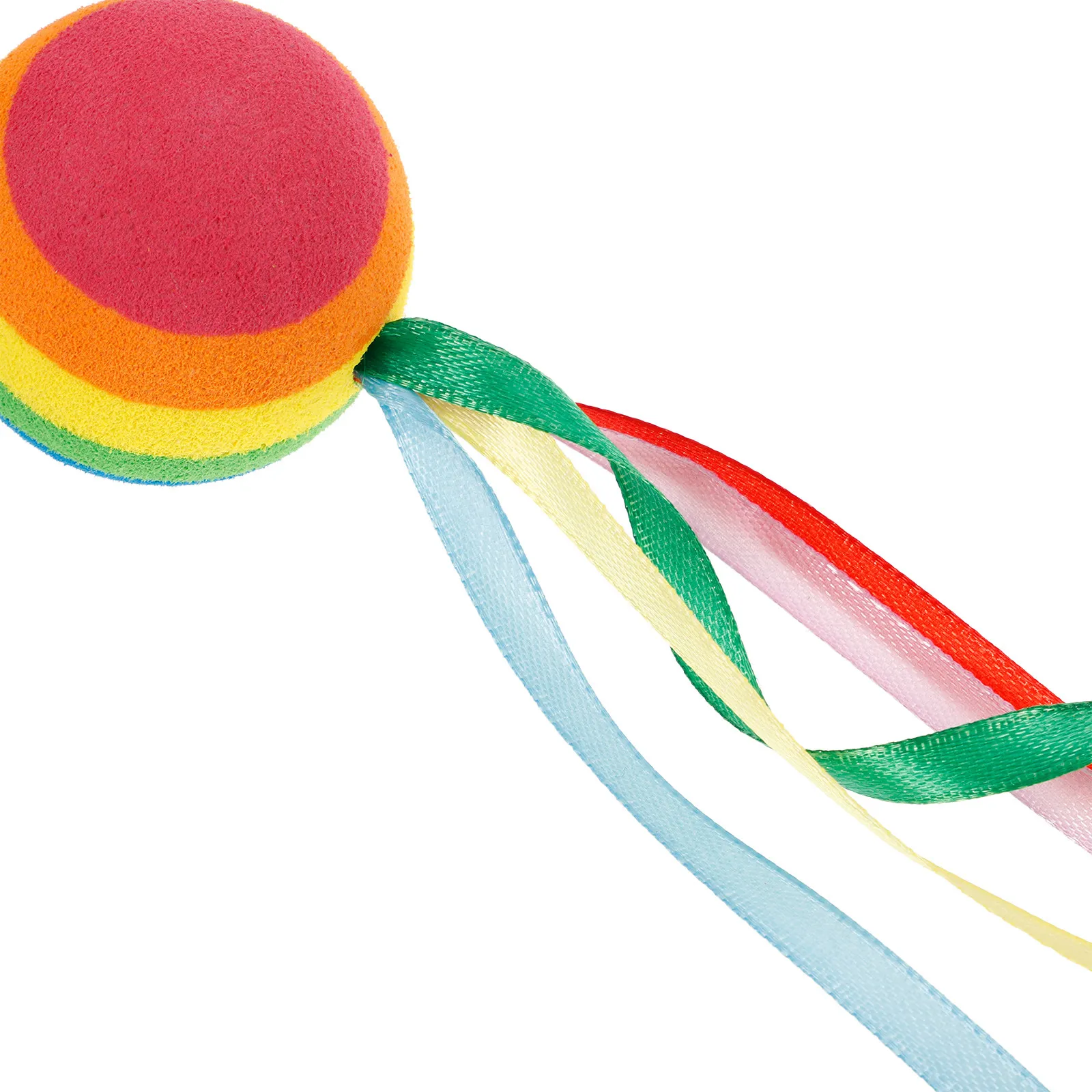 Car Antenna Ball with Ribbon Rainbow Color Cute Vehicle Antenna Decoration for Auto Exterior Styling Attractive Eye Catching