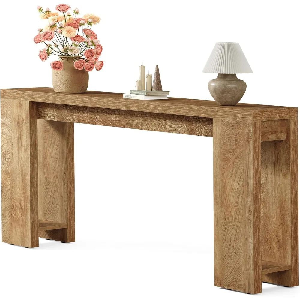 

"70.9" long narrow farmhouse style console table for living room, entryway, and hallway"