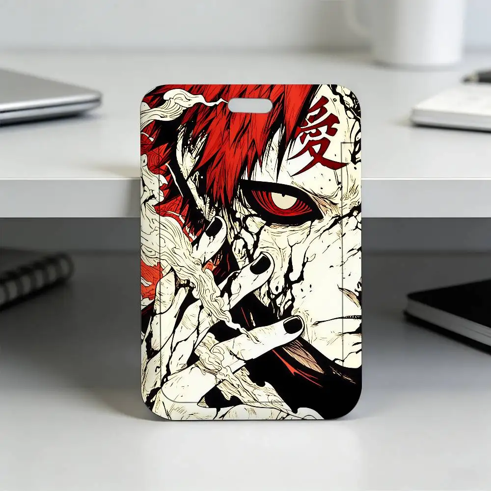 Anime N-NARUTO Akatsuki Itachi Sharingan Transparenter Kartenhalter Mitarbeiter Plastik-Schiebeabdeckung Schlüsselband Arbeits-Geschäfts-ID-Tasche Bus – Detail 18