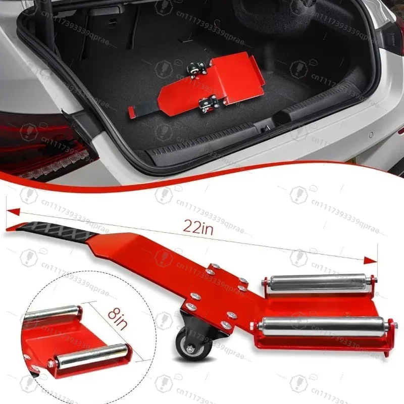 Portable Tire Jack Tool With Roller Plate Heavy Duty Tire Jack Lever Positioning Auxiliary Tool