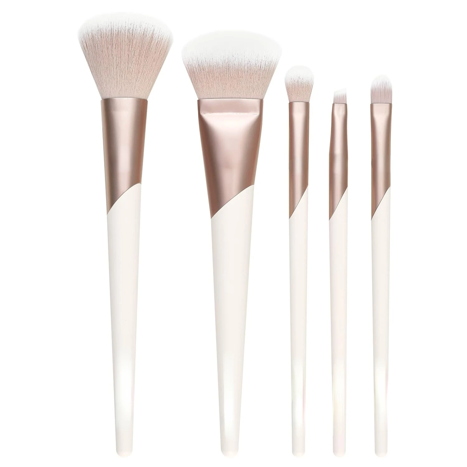 Luxurious, high-quality, premium eco-friendly vegan makeup brush with dense synthetic bristles for effortless application of liq