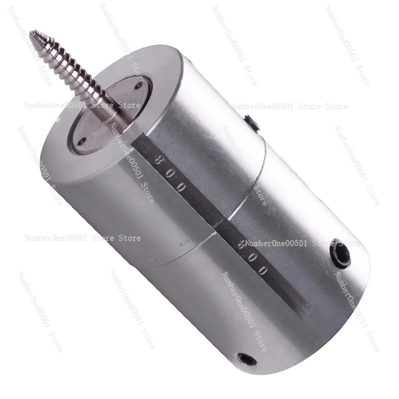 For woodworking lathe multi-angle swivel aluminum eccentric chuck M33x3.5 thread with wood screw and scale